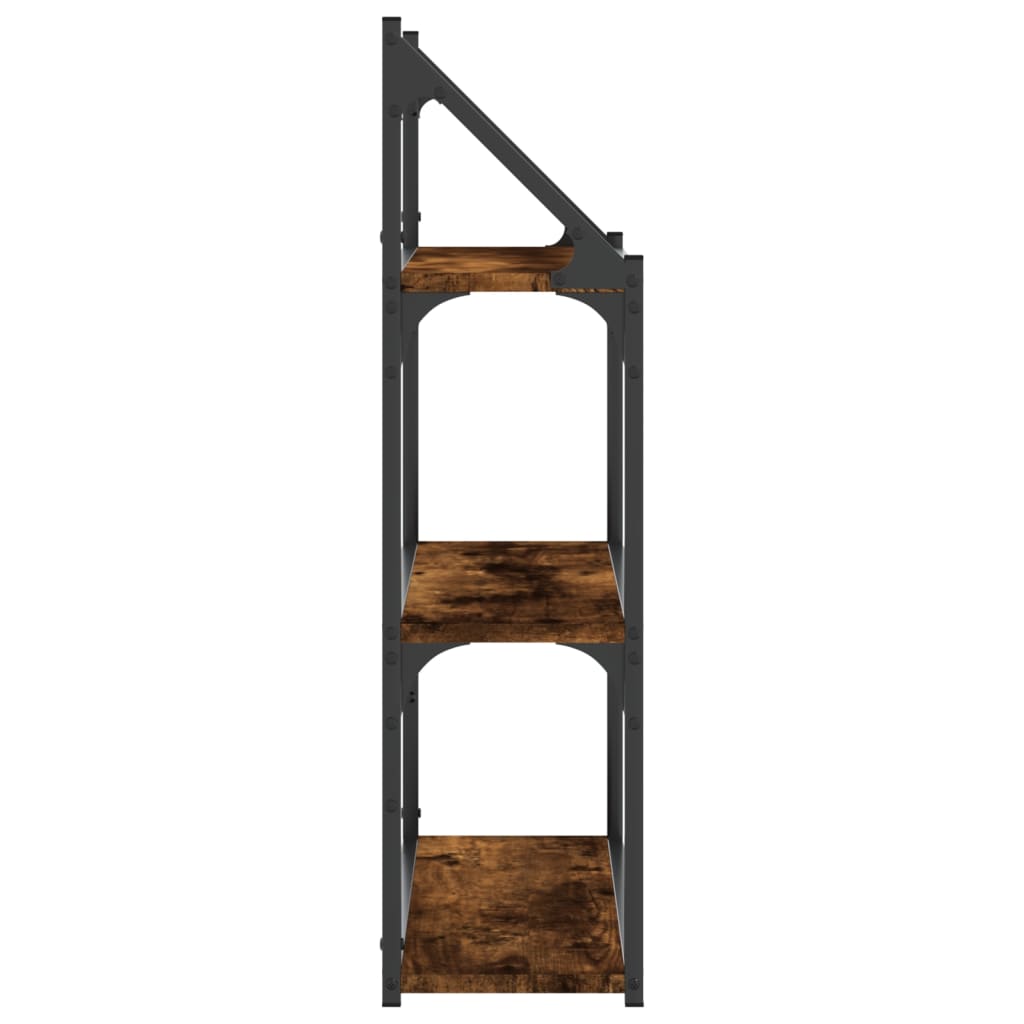 Étagère murale 3 niveaux chêne fumé 60x21x78,5 cm - XIOS