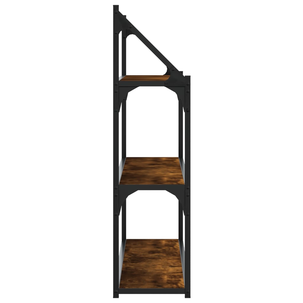 Étagère murale 3 niveaux chêne fumé 80x21x78,5 cm - XIOS