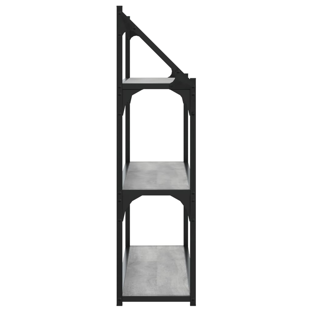 Étagère murale 3 niveaux sonoma gris 80x21x78,5 cm - XIOS