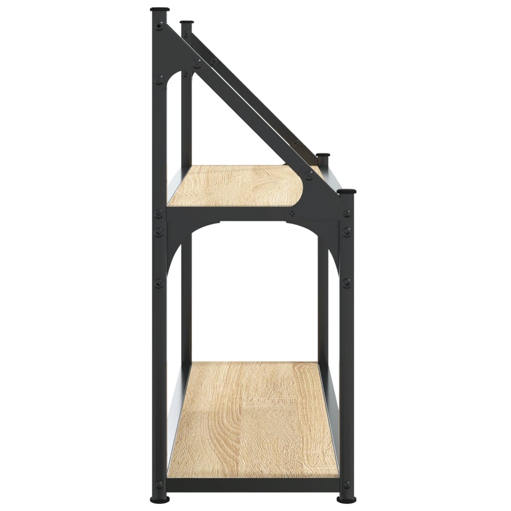 Étagère murale à 2 niveaux Chêne Sonoma 60 x 21 x 51 cm Bois d'ingénierie - XIOS