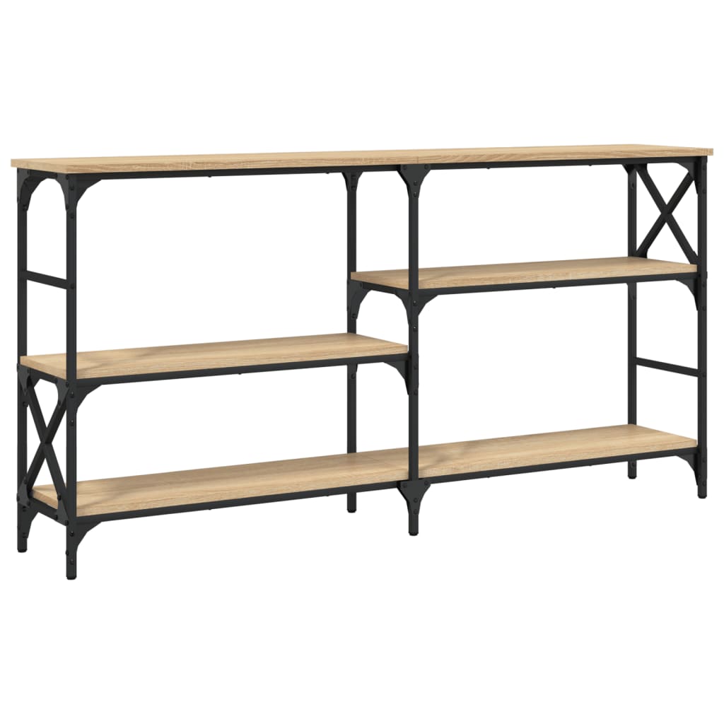 Table console chêne sonoma 150x29x76,5 cm bois d'ingénierie - XIOS