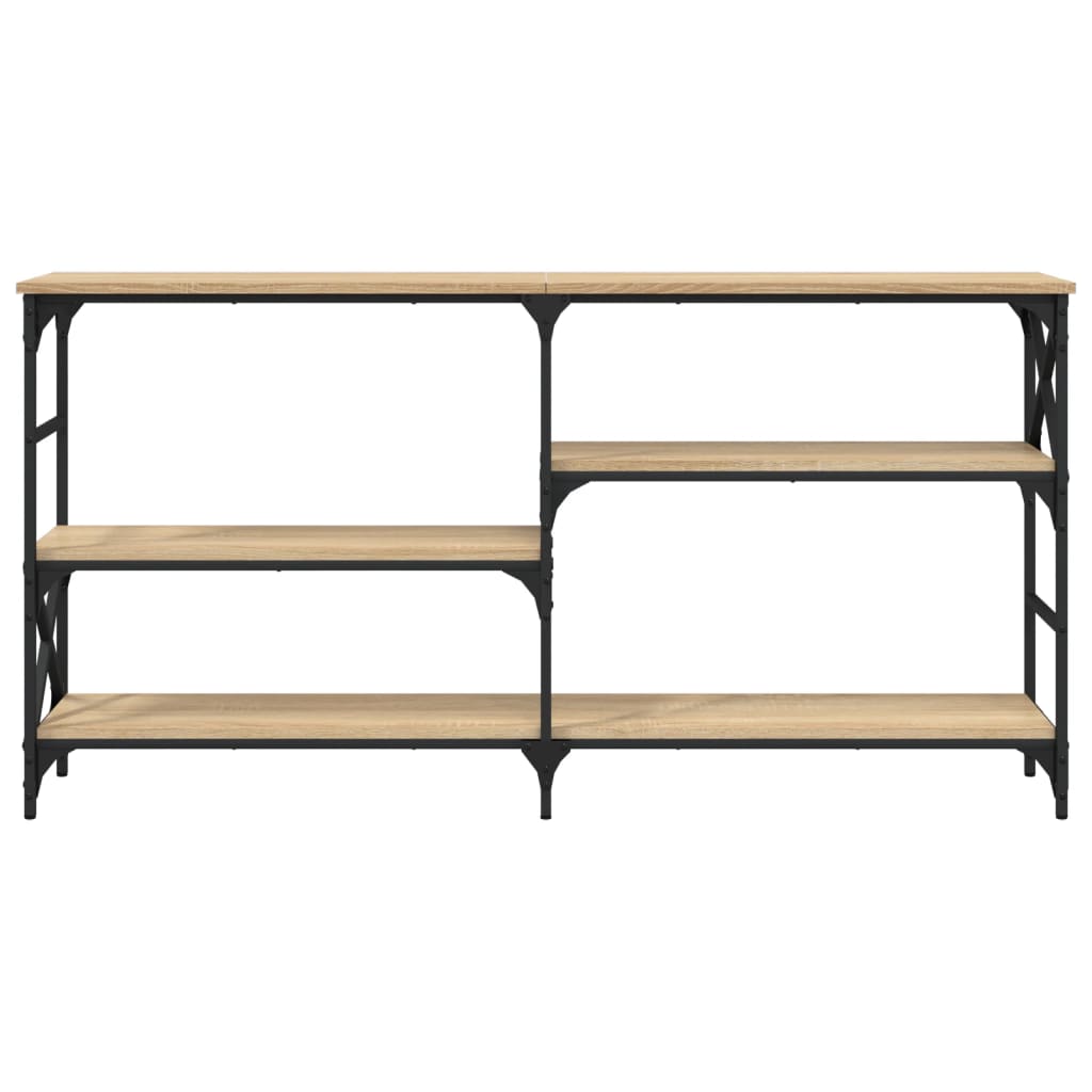 Table console chêne sonoma 150x29x76,5 cm bois d'ingénierie - XIOS