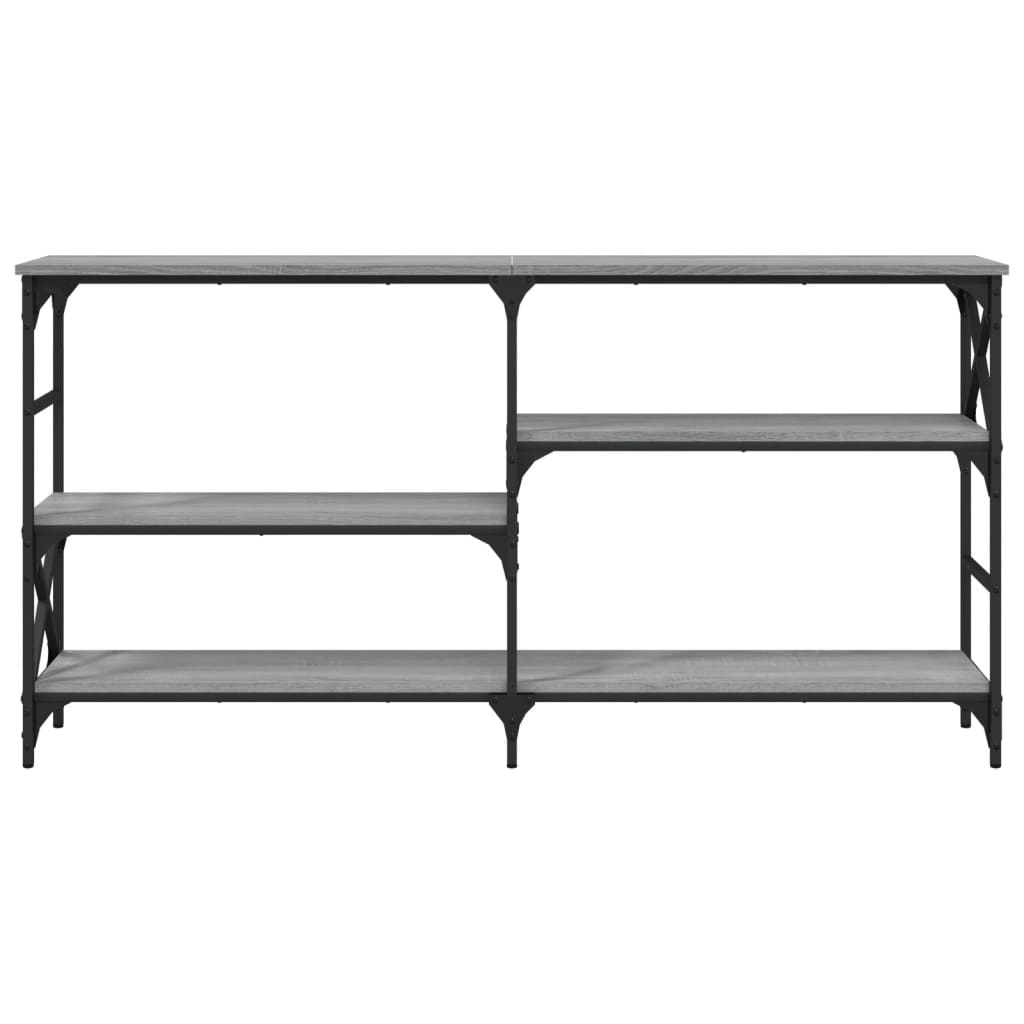 Table console sonoma gris 150x29x76,5 cm bois d'ingénierie - XIOS