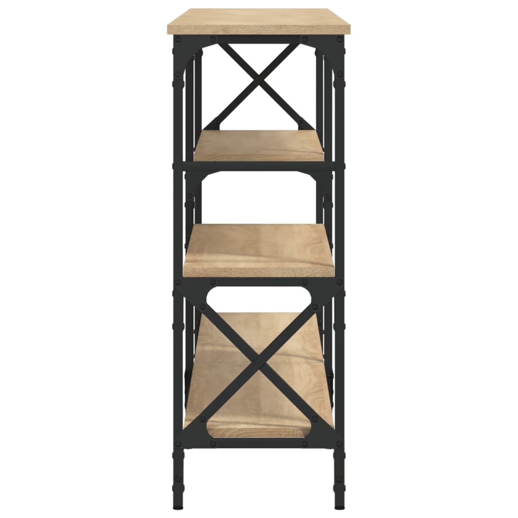 Table console chêne sonoma 180x29x76,5 cm bois d'ingénierie - XIOS