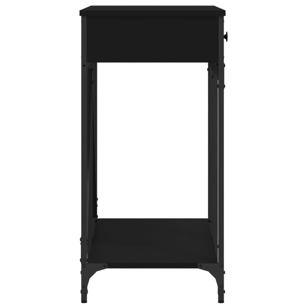 Table console noir 100x39x78,5 cm bois d'ingénierie - XIOS