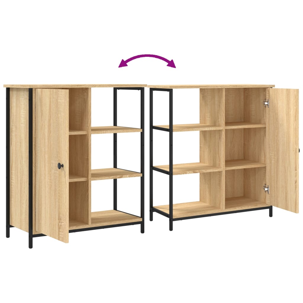 Buffet chêne sonoma 70x30x80 cm bois d'ingénierie