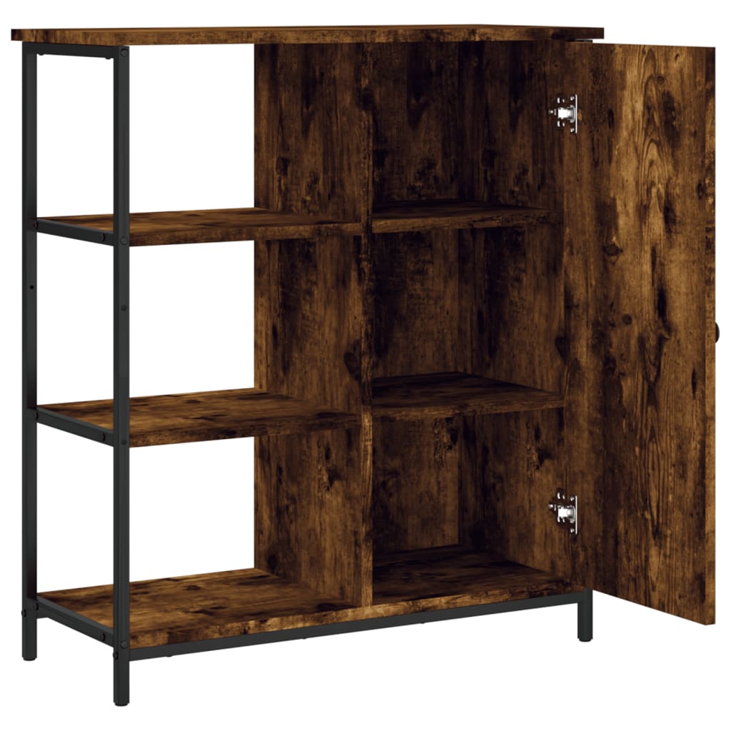 Buffet chêne fumé 70x30x80 cm bois d'ingénierie - XIOS