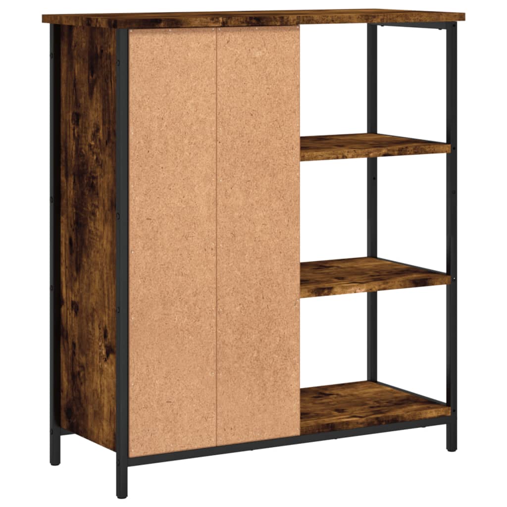 Buffet chêne fumé 70x30x80 cm bois d'ingénierie - XIOS