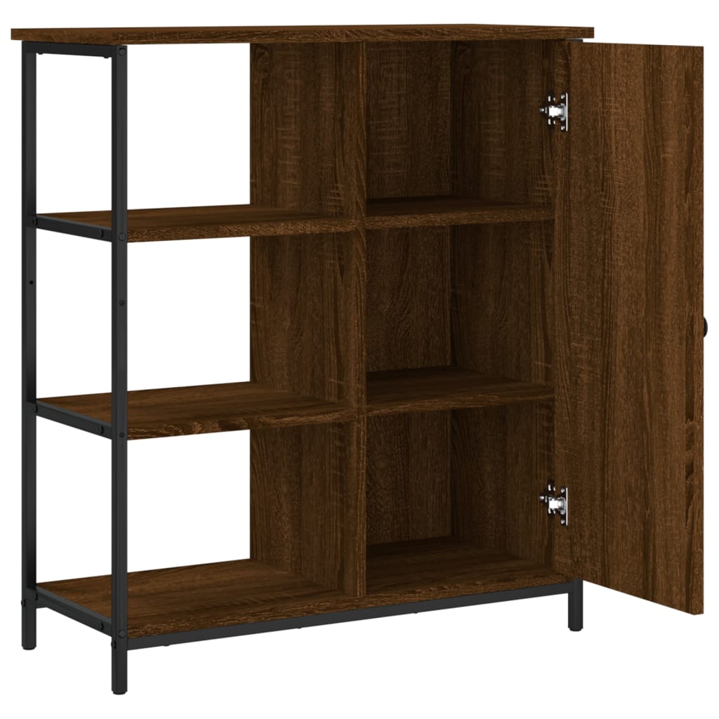 Buffet chêne marron 70x30x80 cm bois d'ingénierie - XIOS