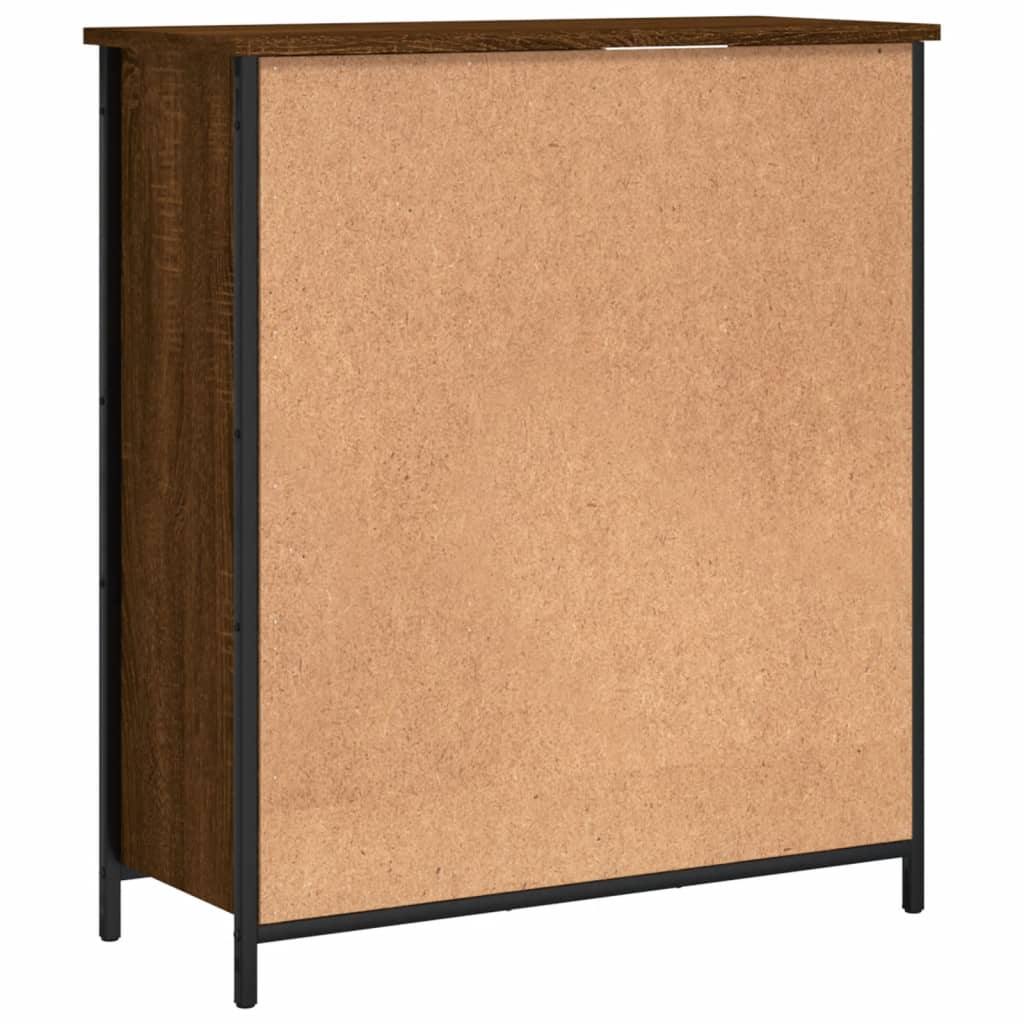 Buffet chêne marron 70x30x80 cm bois d'ingénierie - XIOS