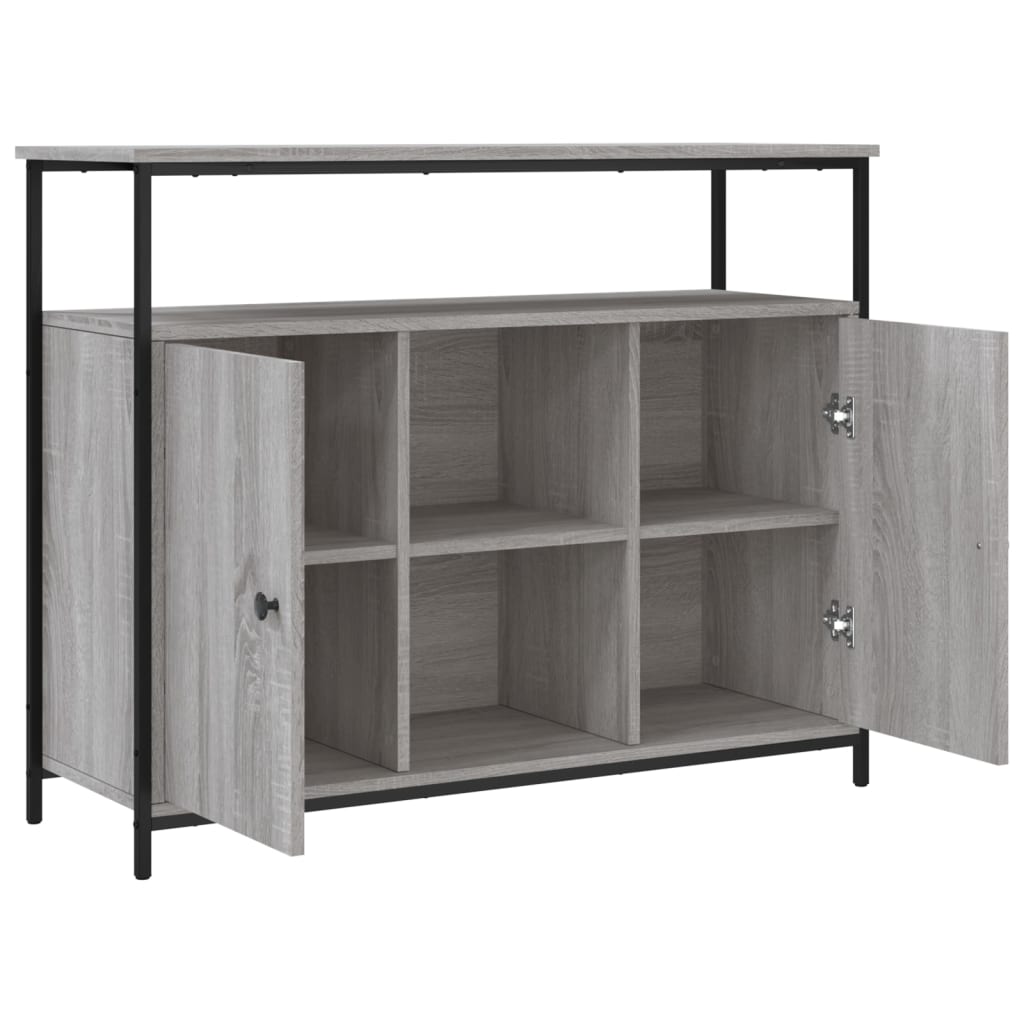 Buffet sonoma gris 100x35x80 cm bois d'ingénierie - XIOS