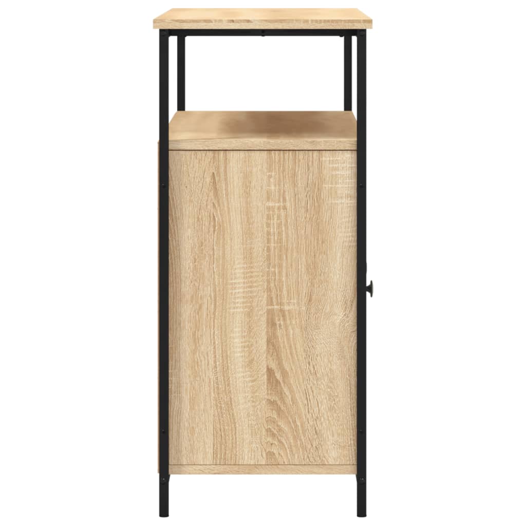 Buffet chêne sonoma 100x35x80 cm bois d'ingénierie - XIOS
