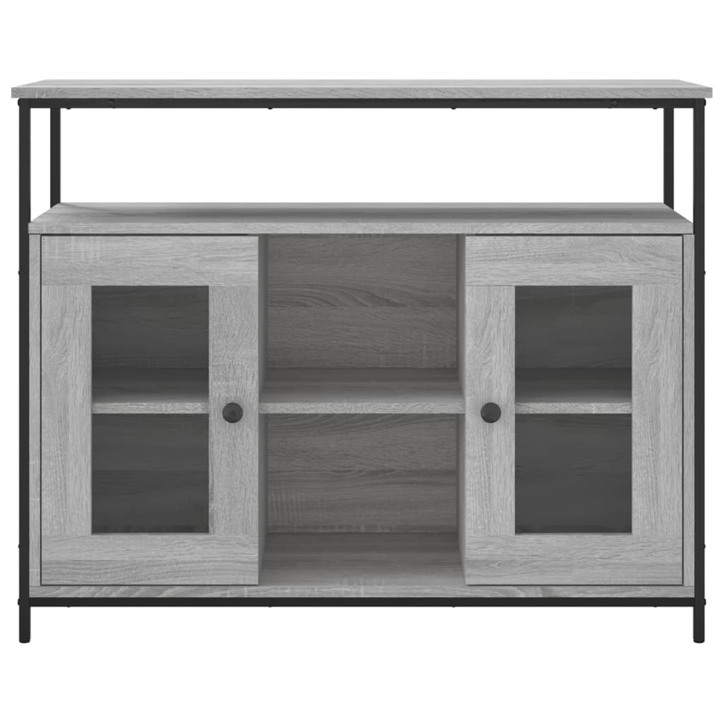 Buffet sonoma gris 100x35x80 cm bois d'ingénierie - XIOS
