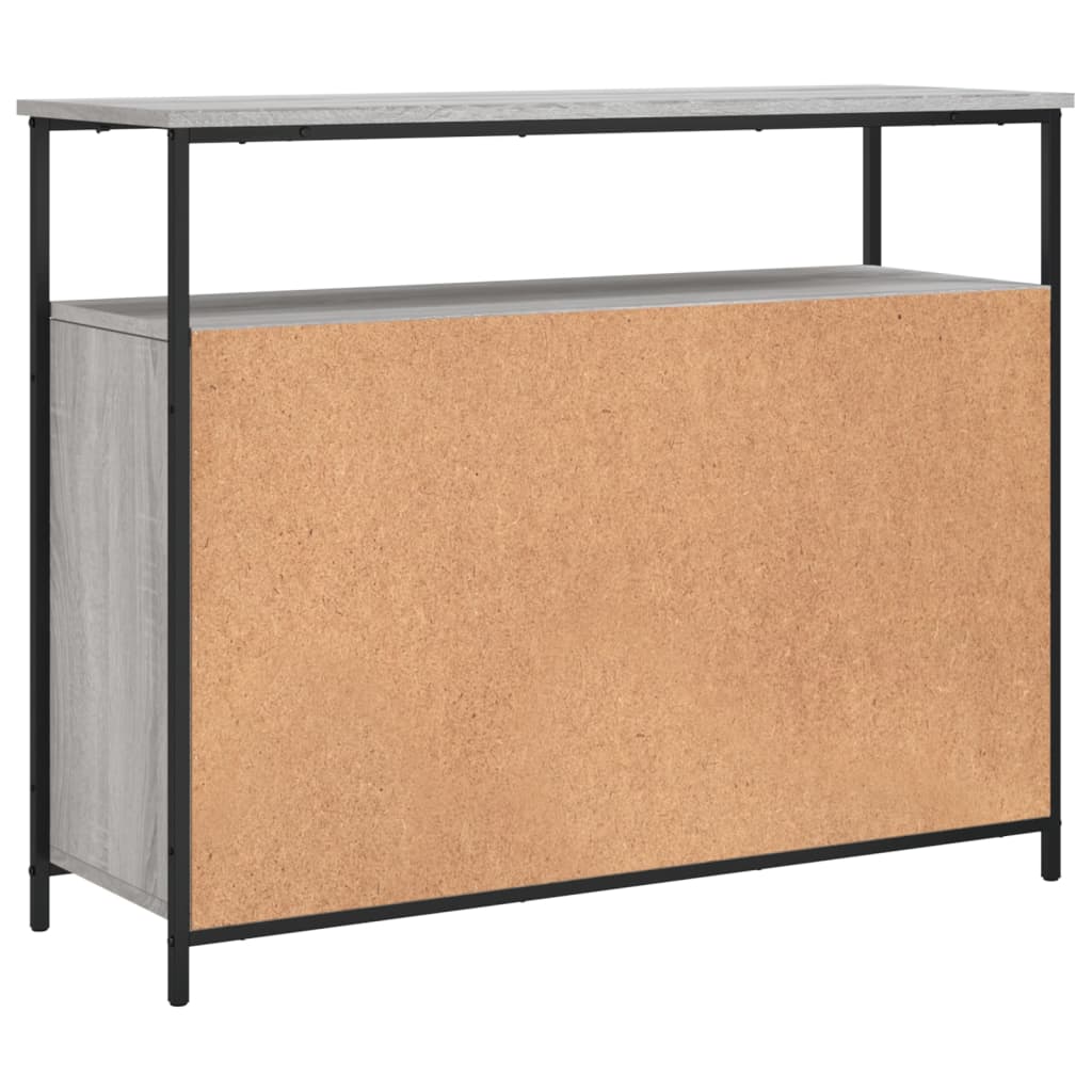 Buffet sonoma gris 100x35x80 cm bois d'ingénierie - XIOS