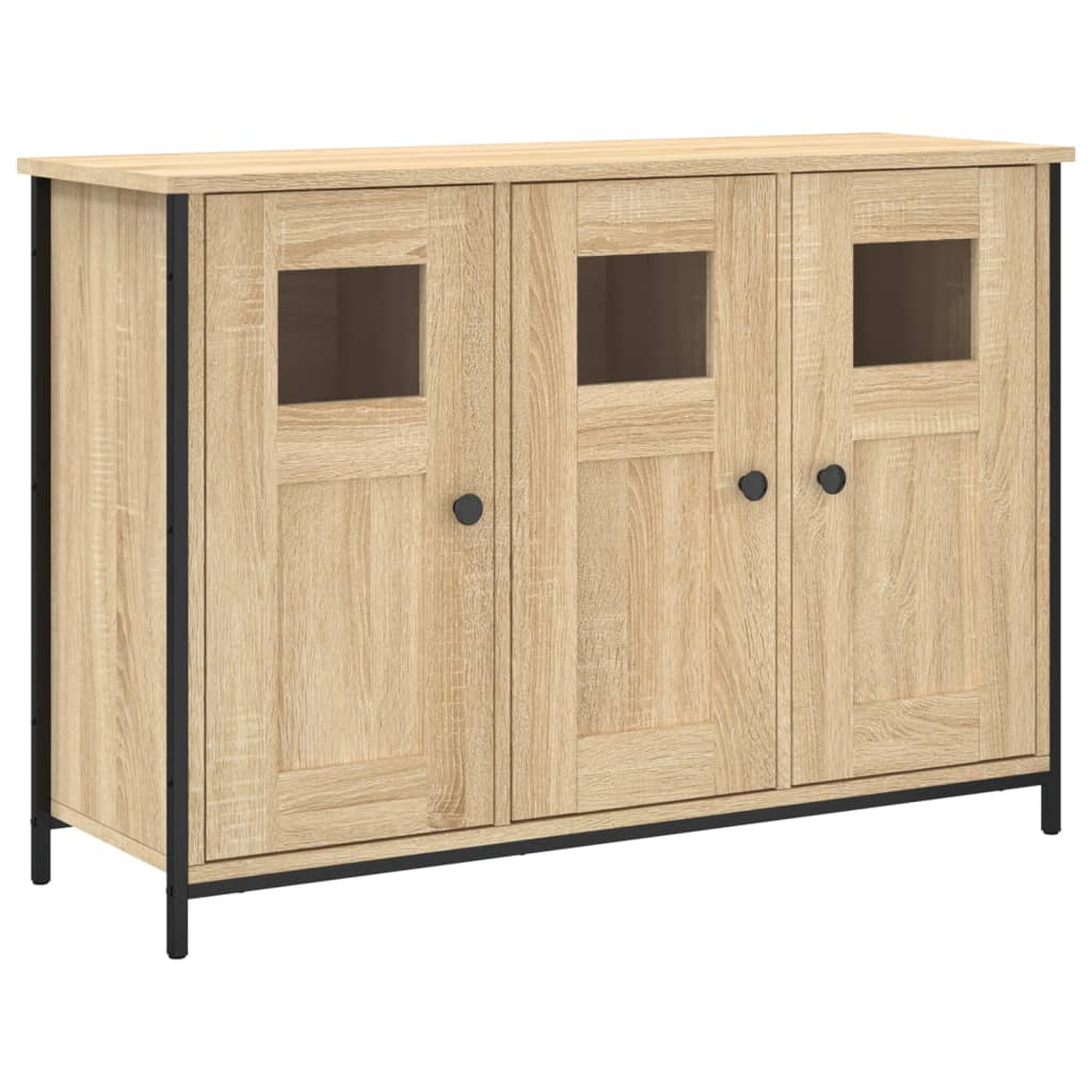 Buffet chêne sonoma 100x35x70 cm bois d'ingénierie - XIOS