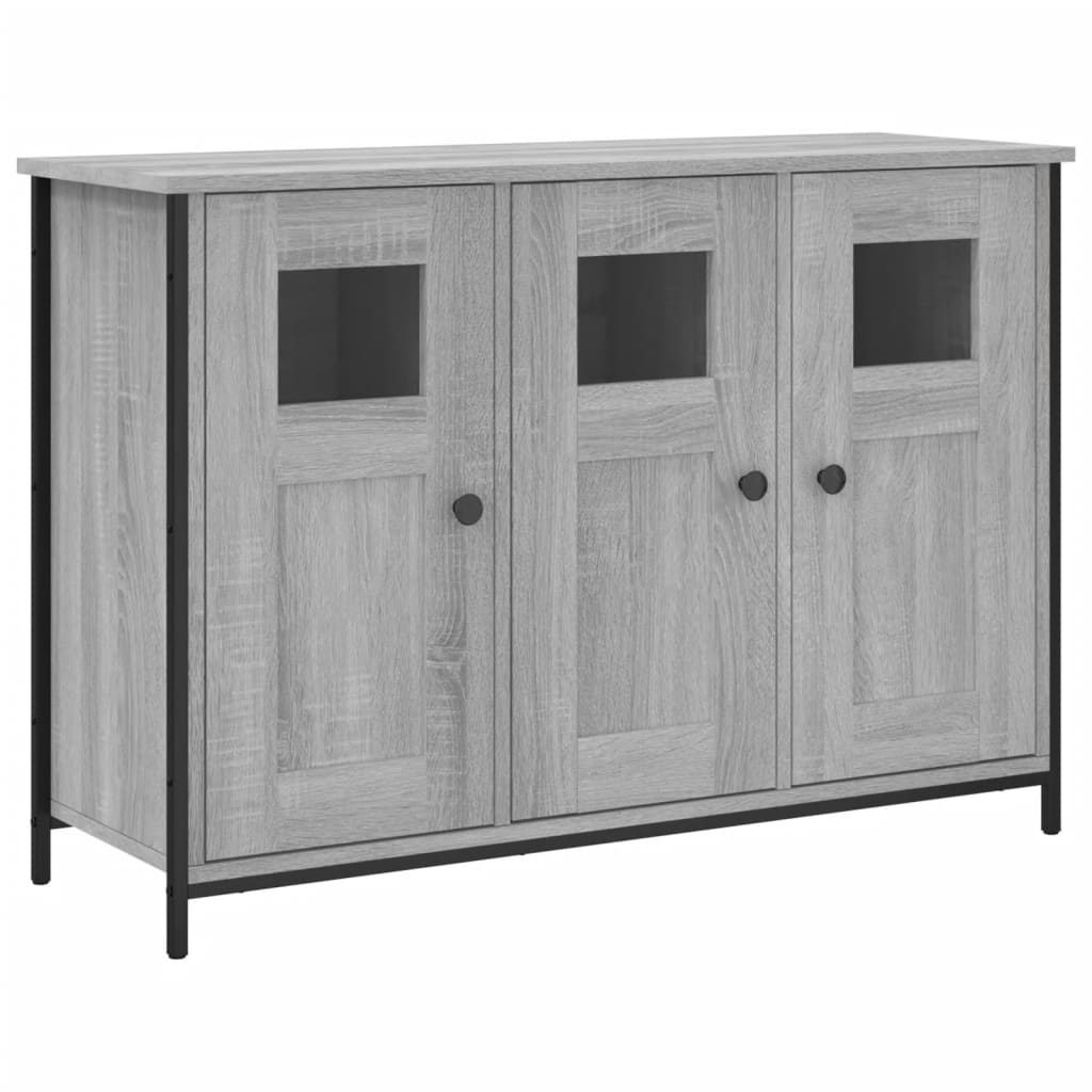 Buffet sonoma gris 100x35x70 cm bois d'ingénierie - XIOS