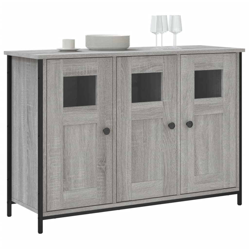 Buffet sonoma gris 100x35x70 cm bois d'ingénierie - XIOS