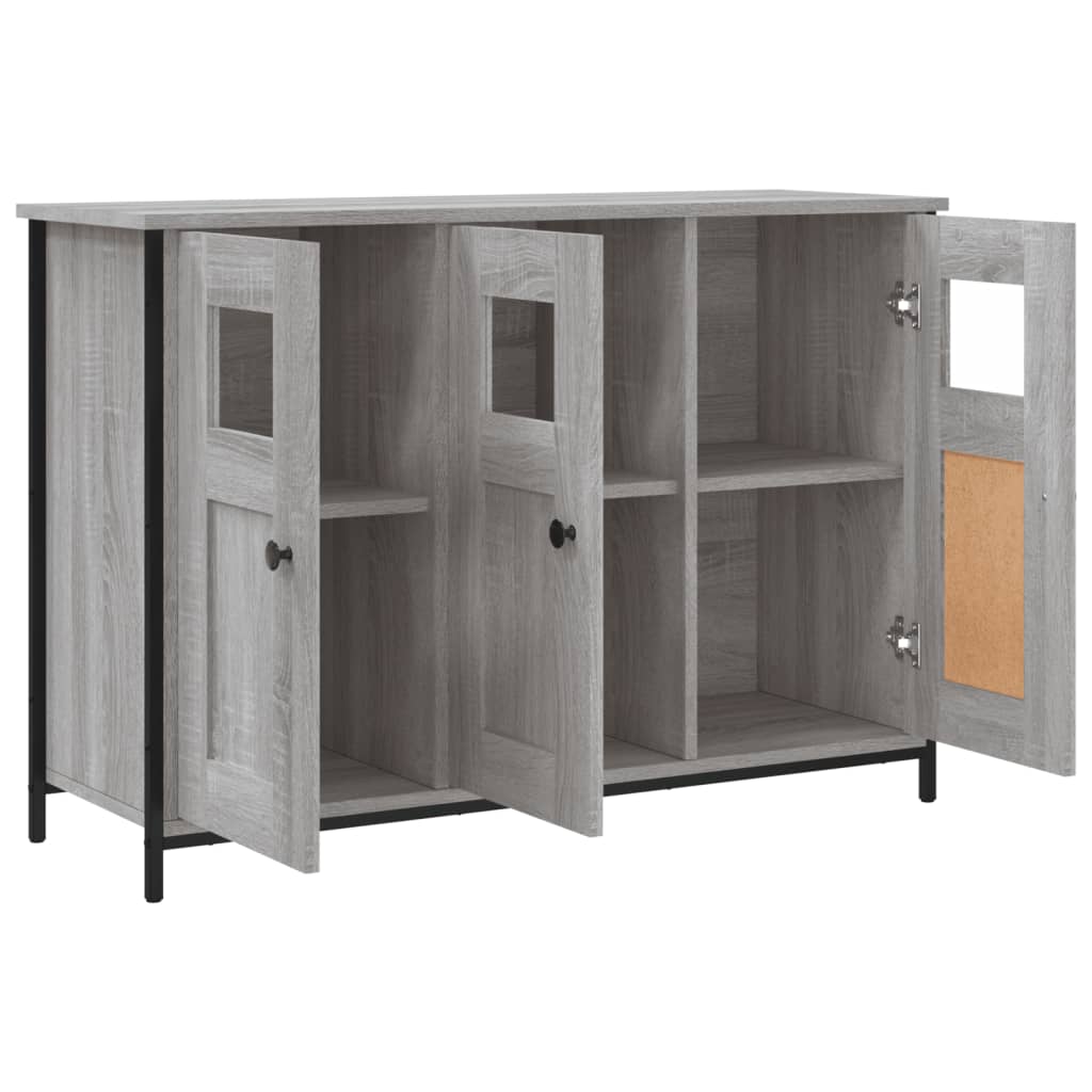 Buffet sonoma gris 100x35x70 cm bois d'ingénierie - XIOS