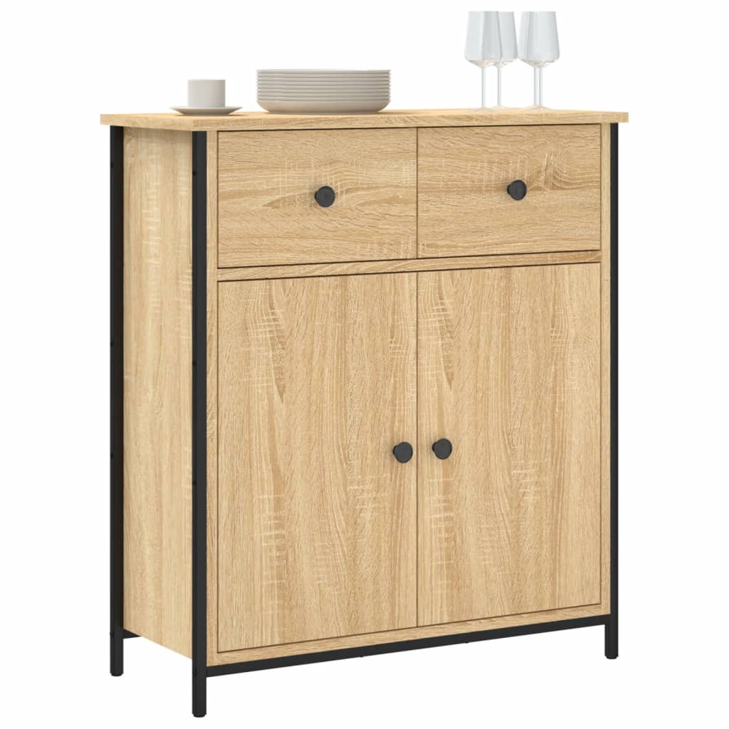 Buffet chêne sonoma 70x30x80 cm bois d'ingénierie - XIOS