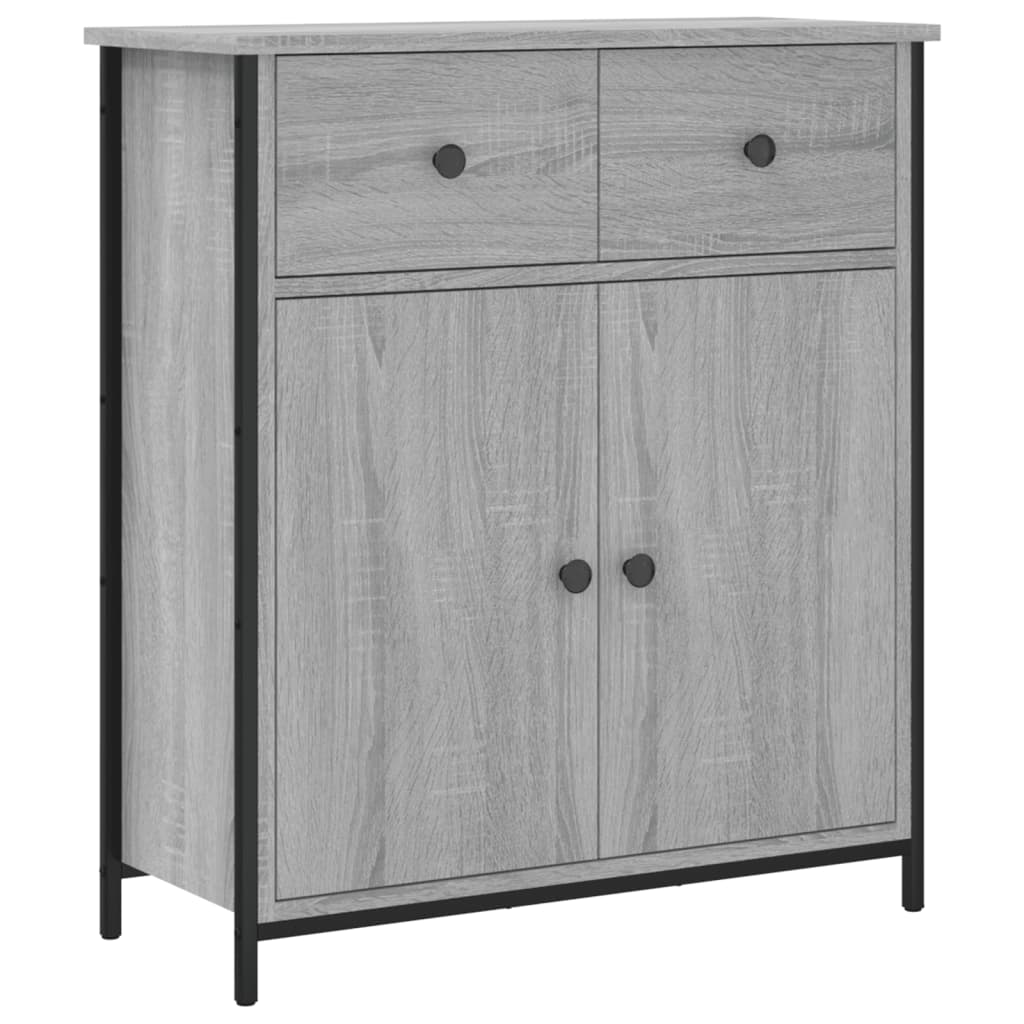 Buffet sonoma gris 70x30x80 cm bois d'ingénierie - XIOS