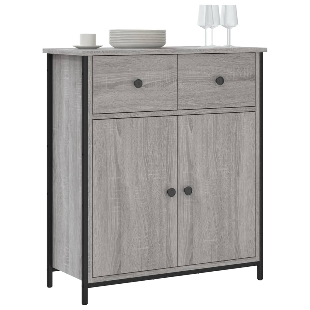Buffet sonoma gris 70x30x80 cm bois d'ingénierie - XIOS