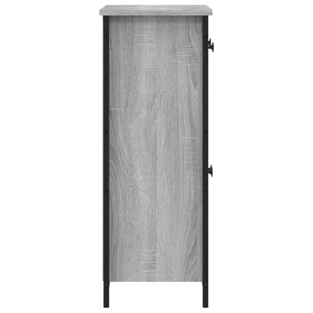 Buffet sonoma gris 70x30x80 cm bois d'ingénierie - XIOS
