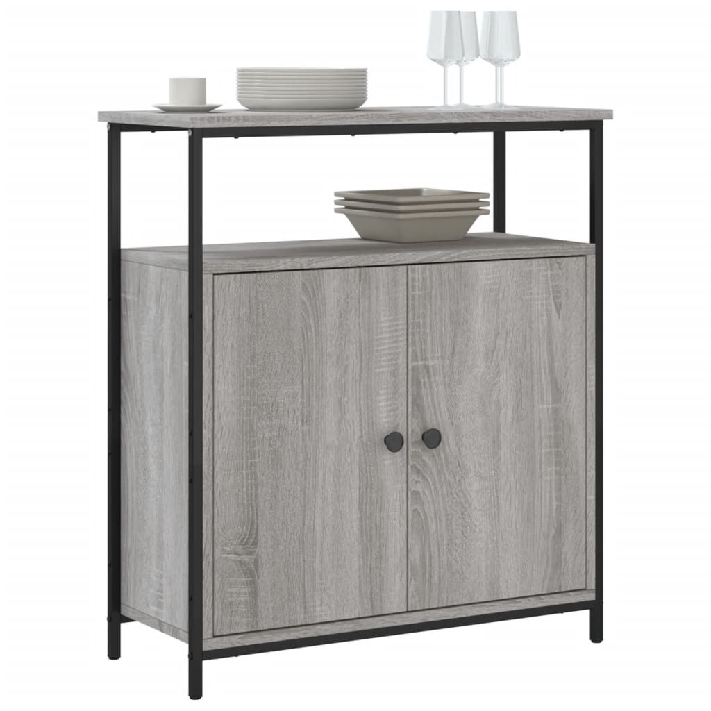 Buffet sonoma gris 70x30x80 cm bois d'ingénierie - XIOS