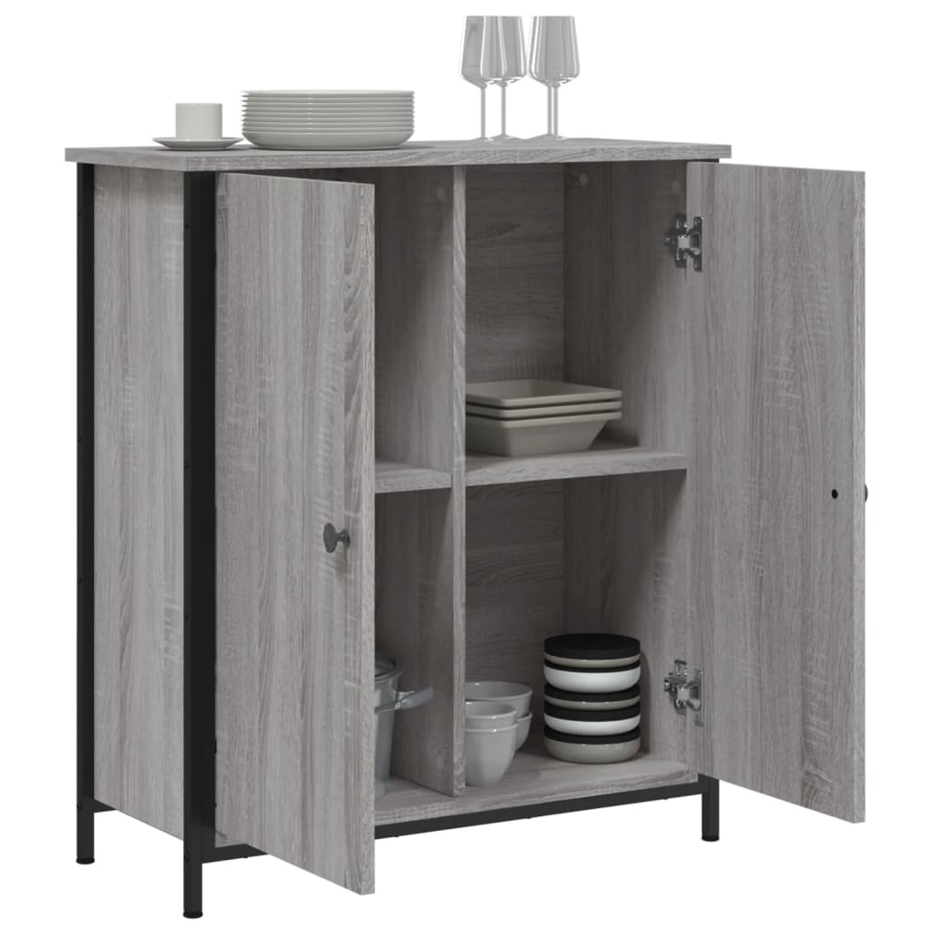 Buffet sonoma gris 70x30x80 cm bois d'ingénierie - XIOS