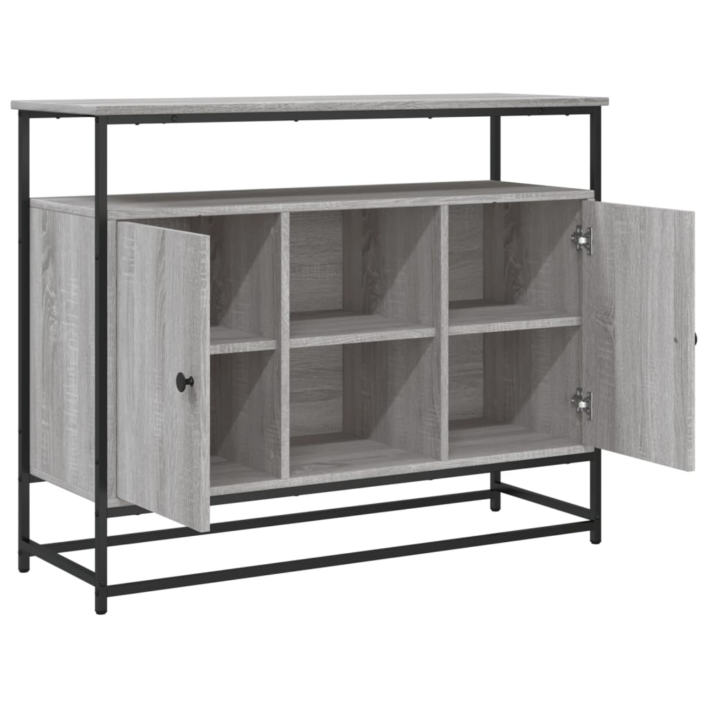 Buffet sonoma gris 100x35x80 cm bois d'ingénierie - XIOS
