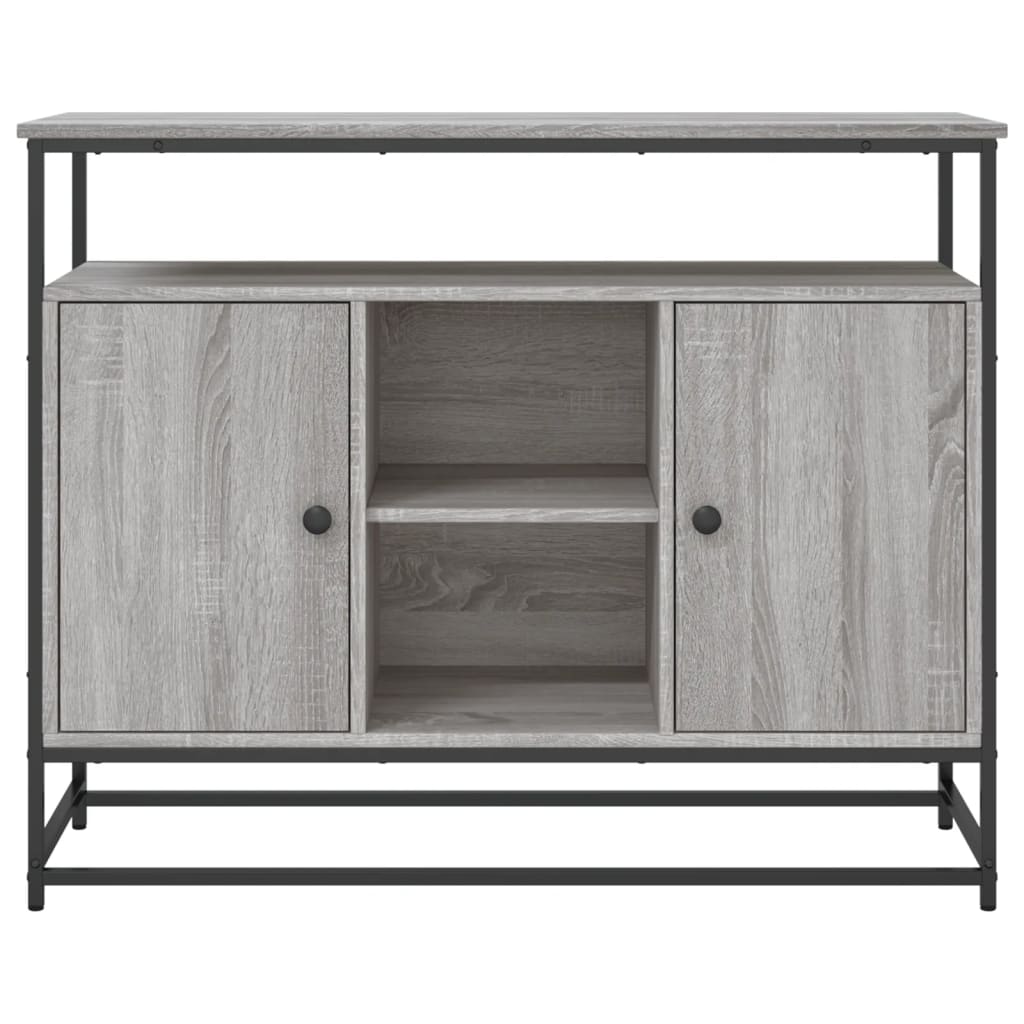 Buffet sonoma gris 100x35x80 cm bois d'ingénierie - XIOS