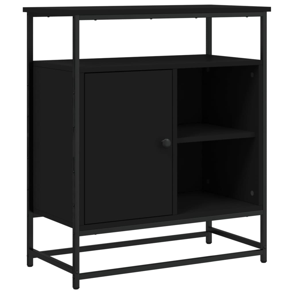 Buffet noir 69x35x80 cm bois d'ingénierie - XIOS