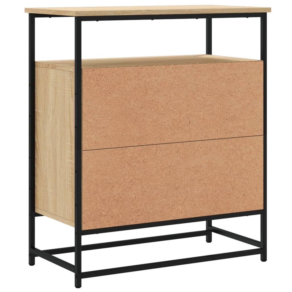 Buffet chêne sonoma 69x35x80 cm bois d'ingénierie - XIOS
