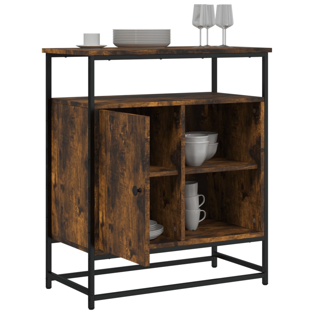 Buffet chêne fumé 69x35x80 cm bois d'ingénierie - XIOS