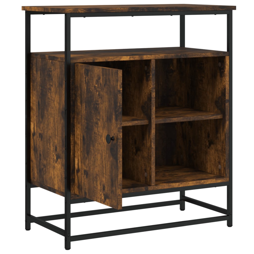 Buffet chêne fumé 69x35x80 cm bois d'ingénierie - XIOS