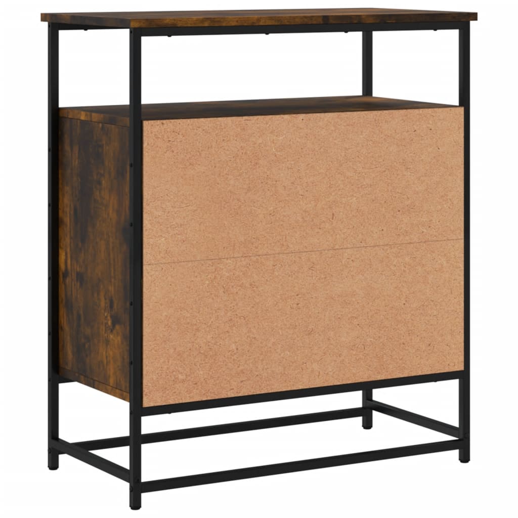 Buffet chêne fumé 69x35x80 cm bois d'ingénierie - XIOS