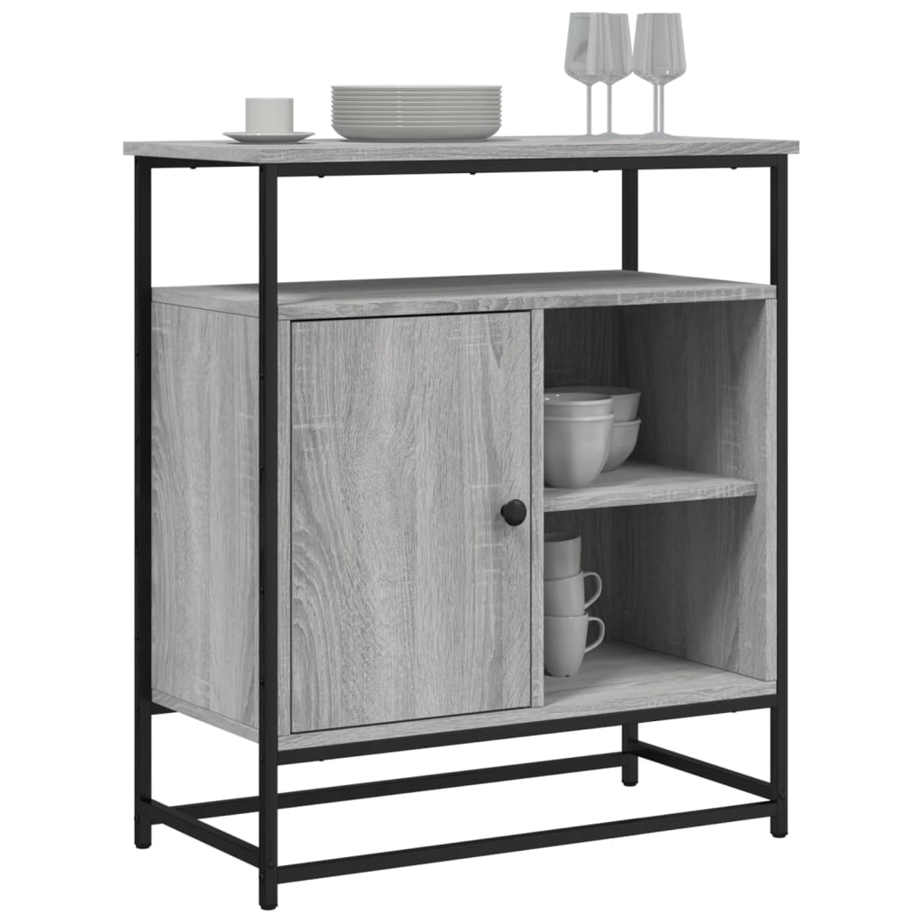 Buffet sonoma gris 69x35x80 cm bois d'ingénierie - XIOS