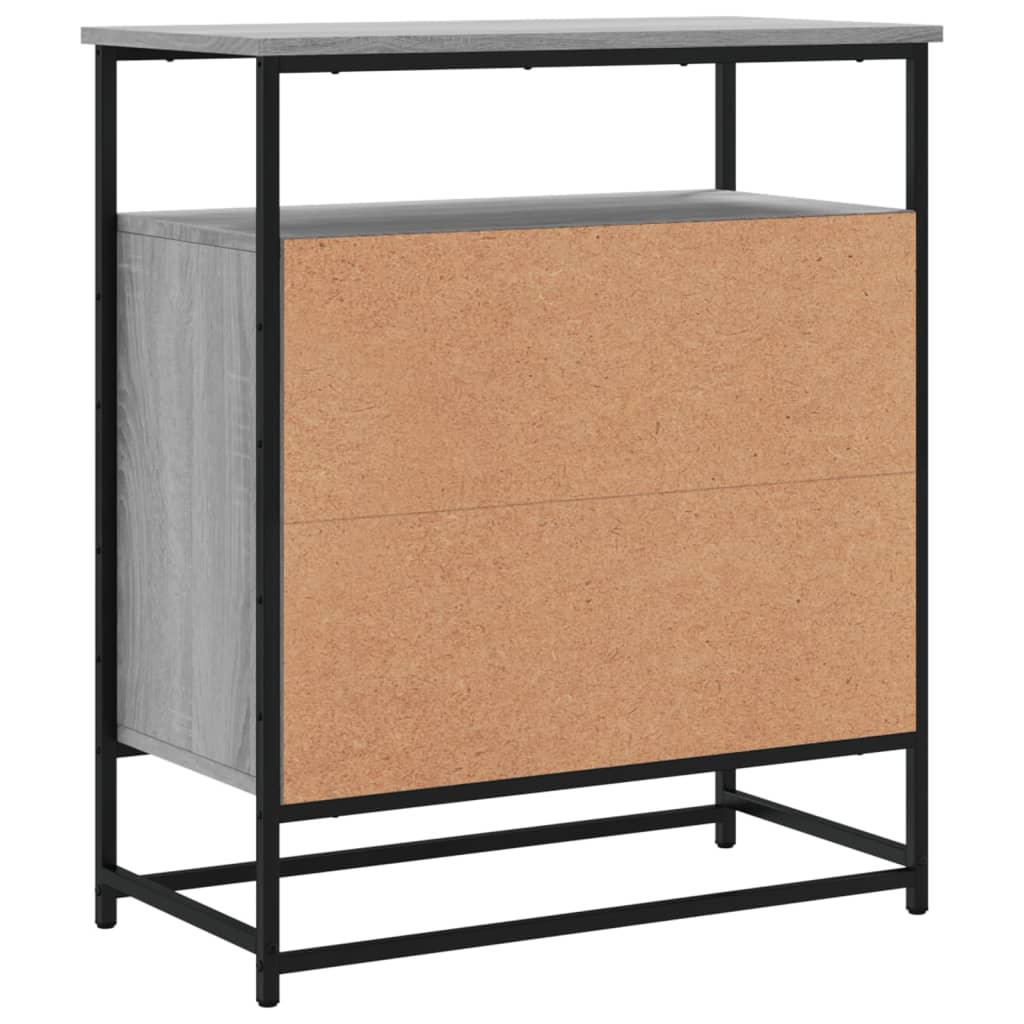 Buffet sonoma gris 69x35x80 cm bois d'ingénierie - XIOS