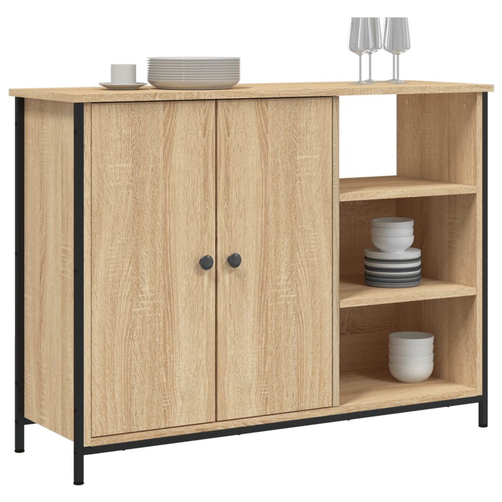 Buffet chêne sonoma 100x33x75 cm bois d'ingénierie - XIOS