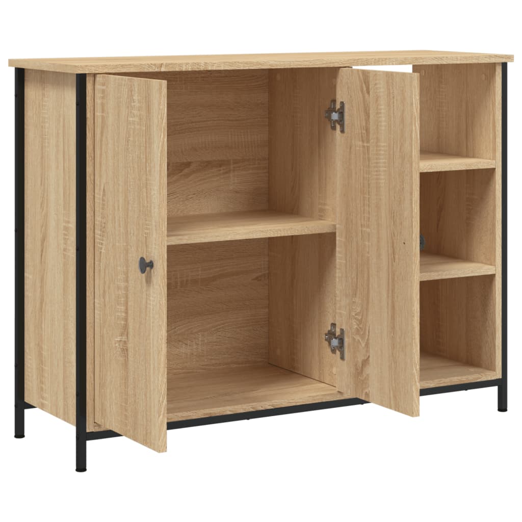 Buffet chêne sonoma 100x33x75 cm bois d'ingénierie - XIOS