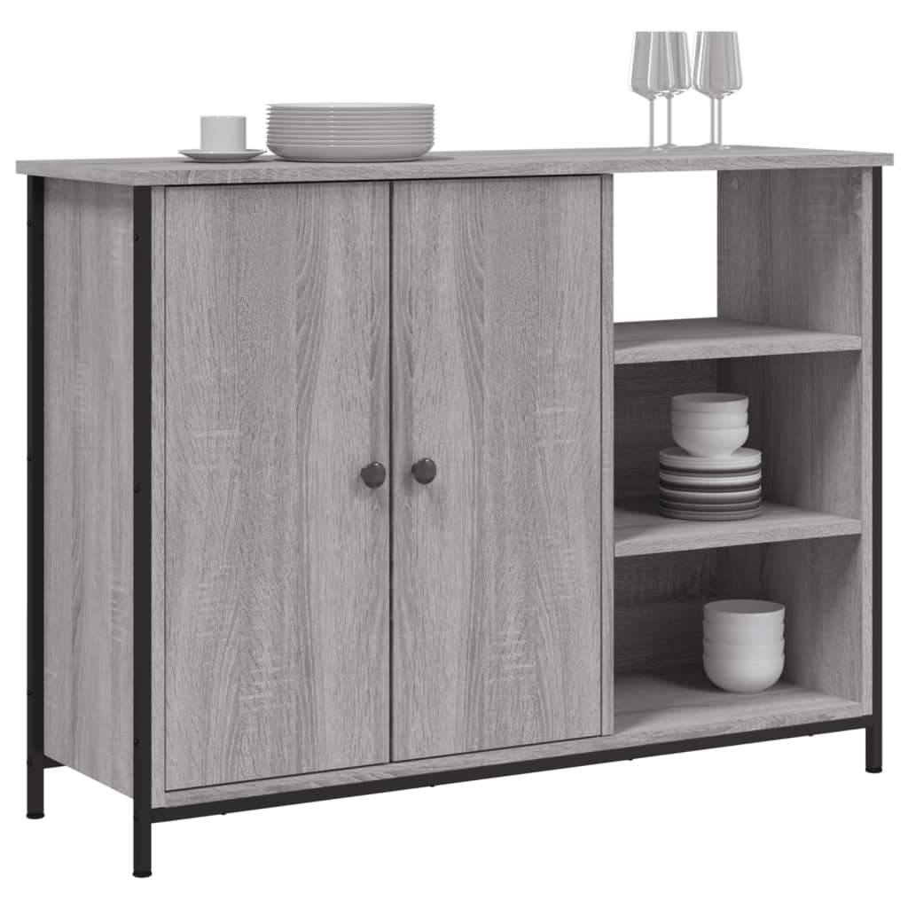 Buffet sonoma gris 100x33x75 cm bois d'ingénierie - XIOS
