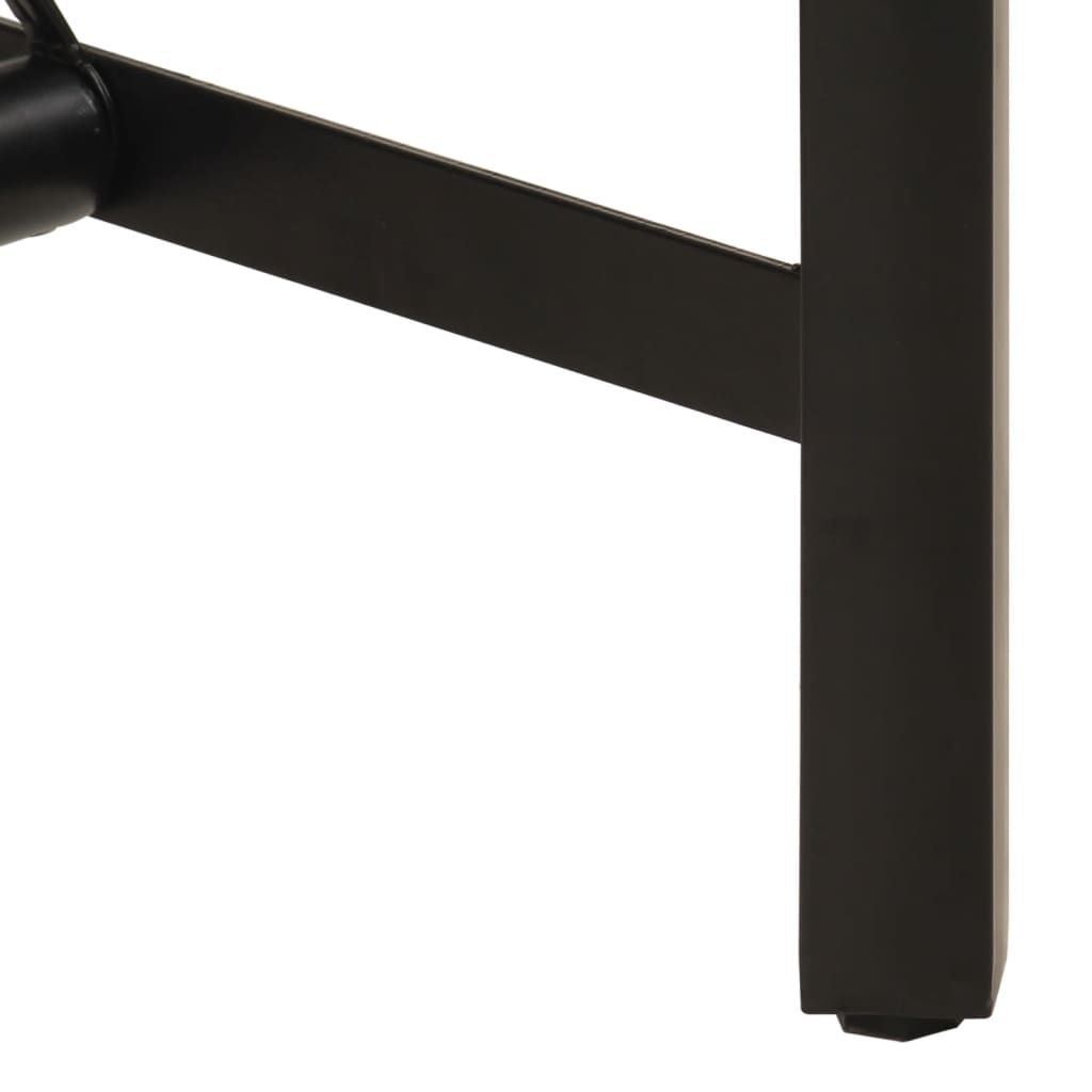 Table de bar 180x70x107 cm bois massif d'acacia et fer - XIOS