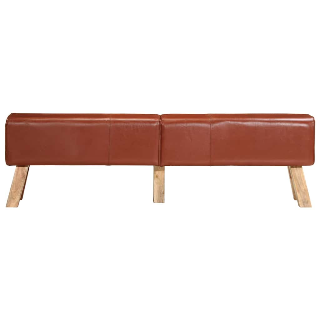 Banc de gymnastique marron 160 cm cuir véritable - XIOS
