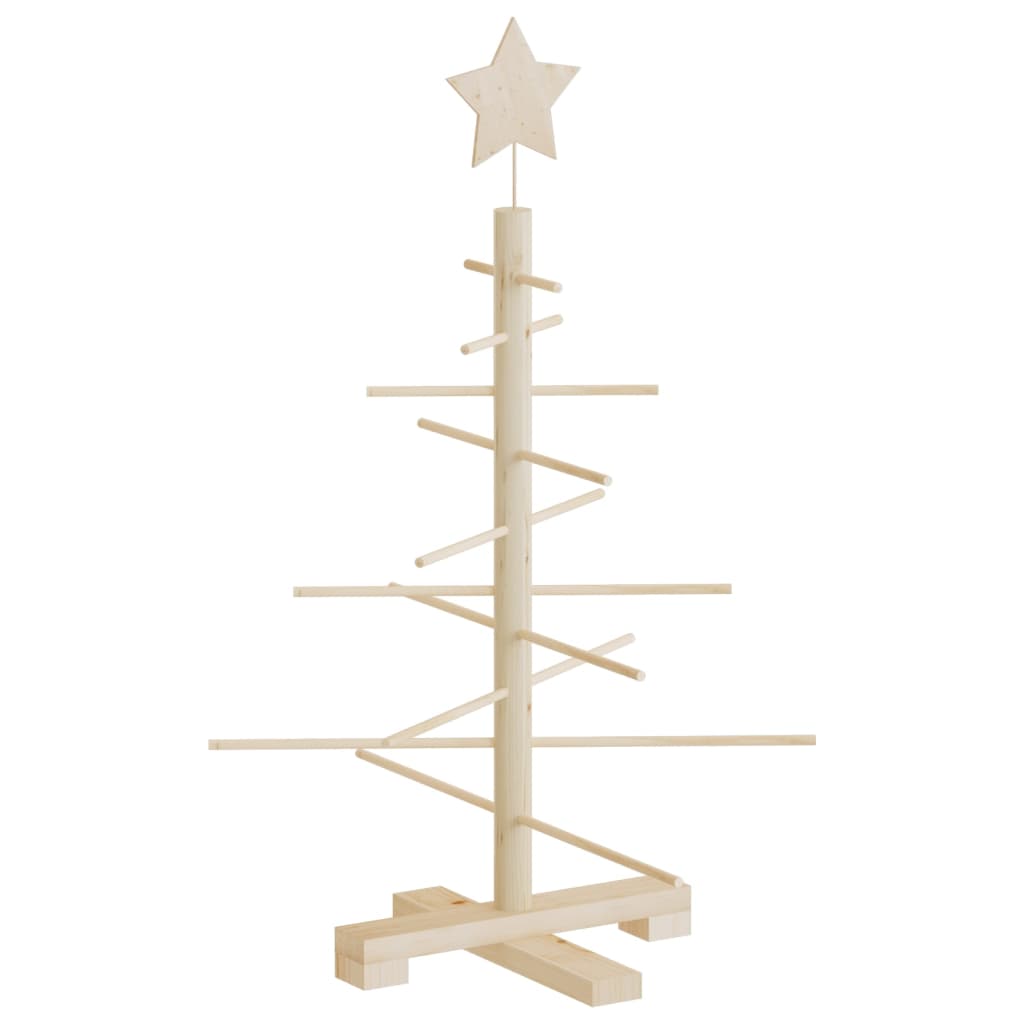 Arbre de Noël en bois pour décoration 75 cm bois massif de pin - XIOS