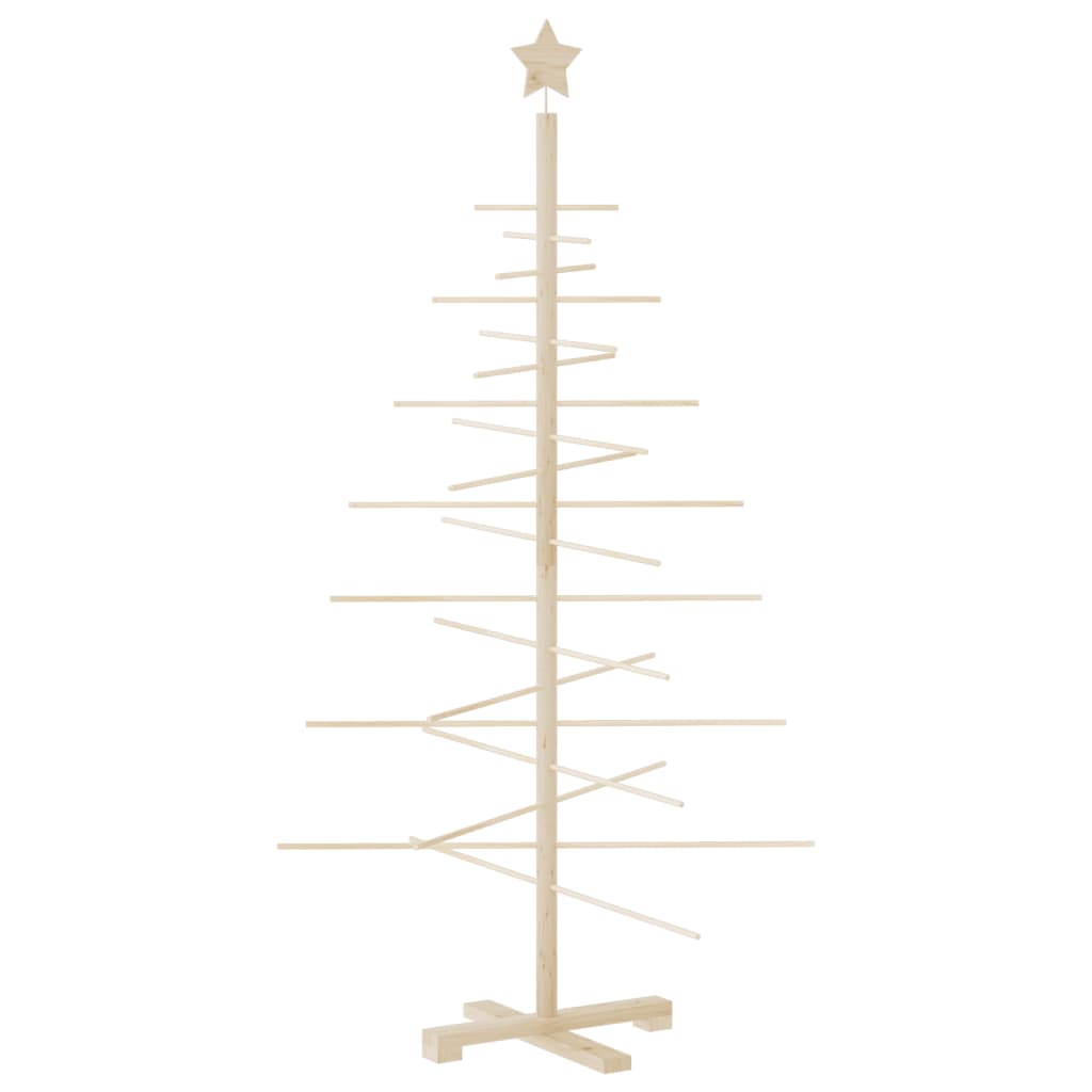 Arbre de Noël en bois pour décoration 150 cm bois massif de pin - XIOS
