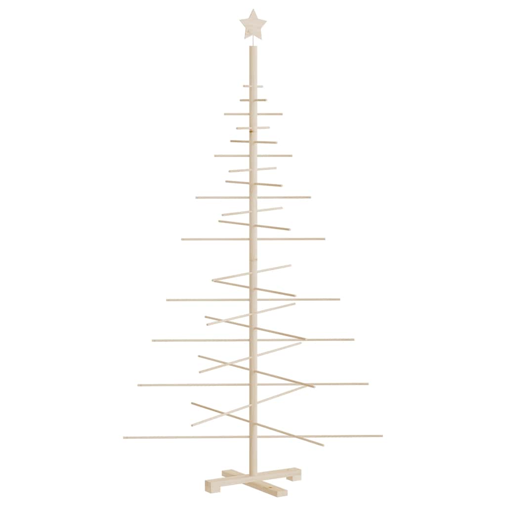 Arbre de Noël en bois pour décoration 180 cm bois massif de pin - XIOS