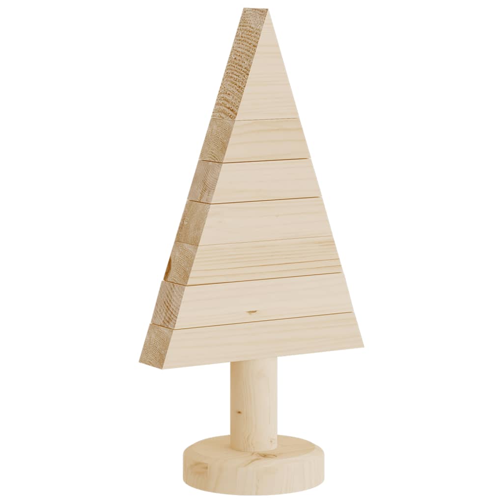 Arbres de Noël en bois pour décoration 2 pcs 30 cm pin massif - XIOS