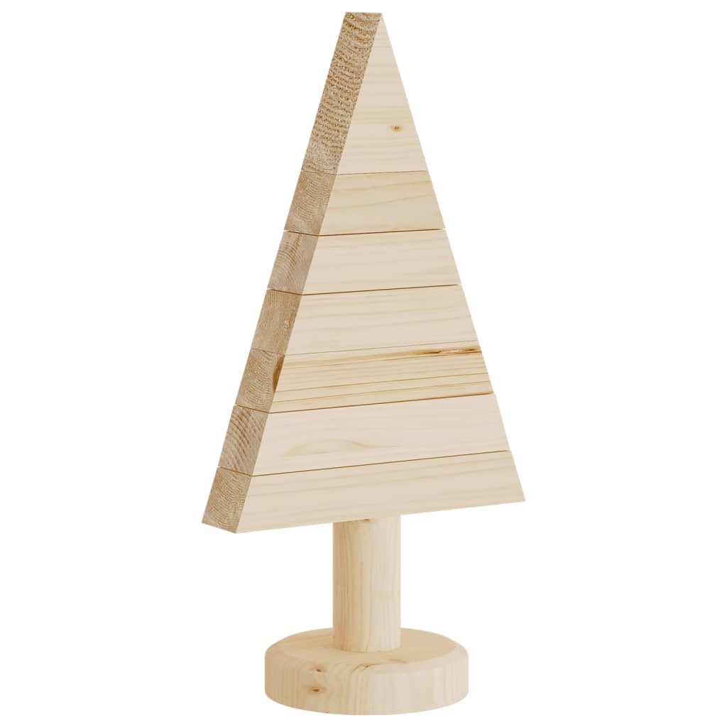 Arbres de Noël en bois pour décoration 2 pcs 30 cm pin massif - XIOS