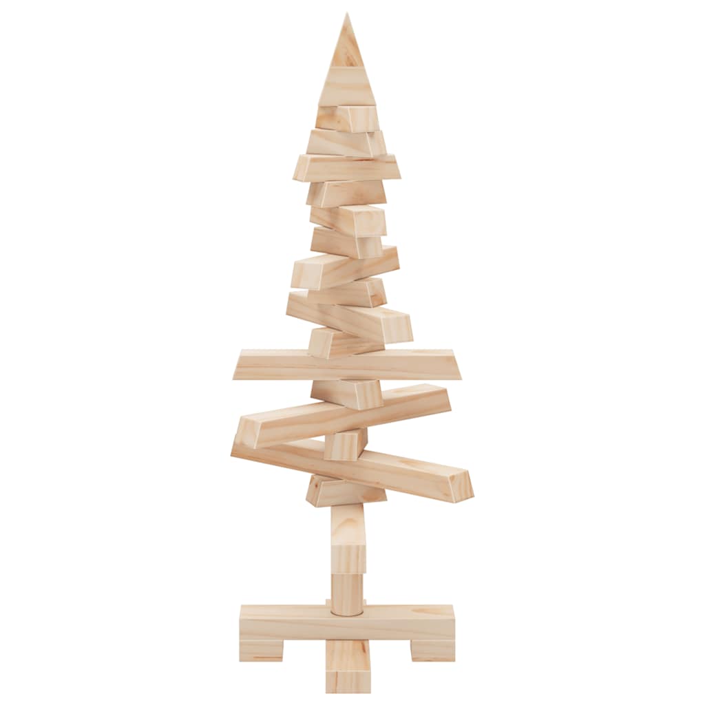 Arbre de Noël en bois pour décoration 60 cm bois massif de pin - XIOS