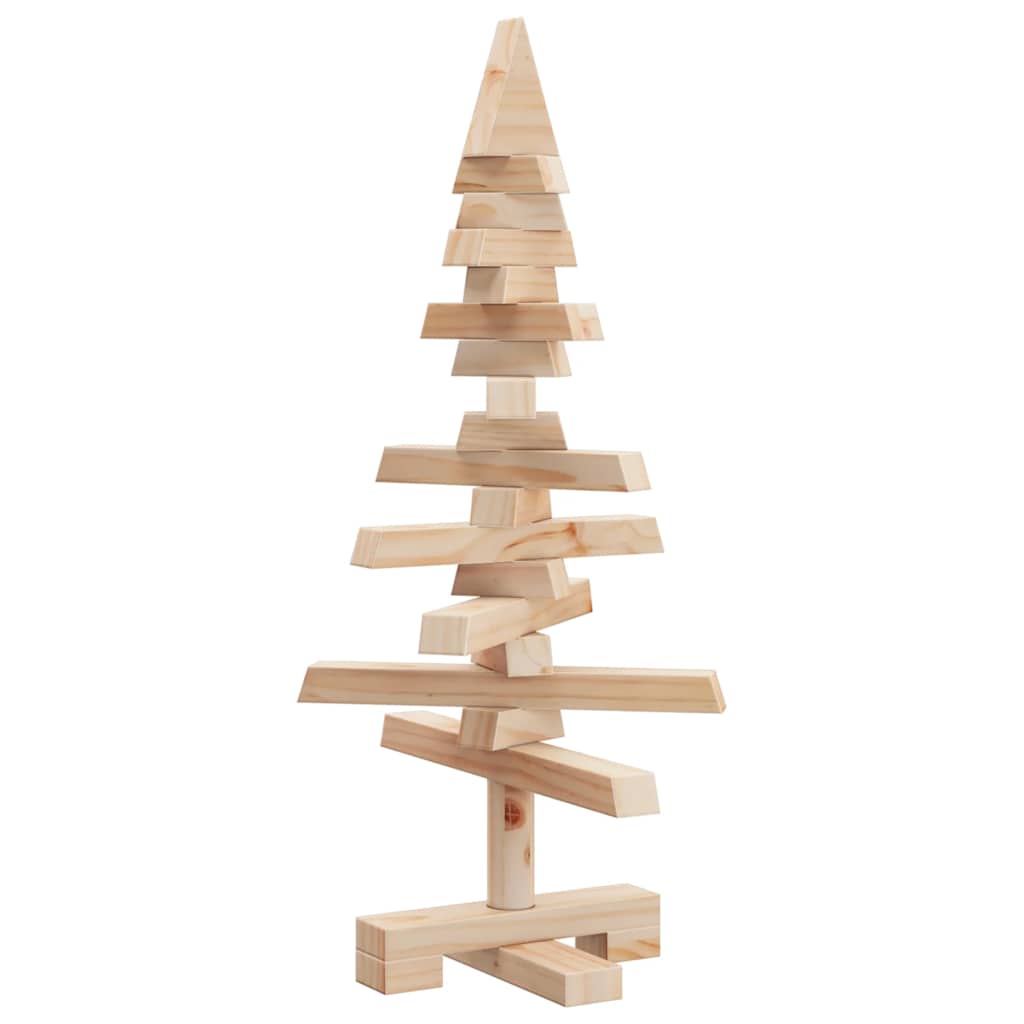 Arbre de Noël en bois pour décoration 60 cm bois massif de pin - XIOS