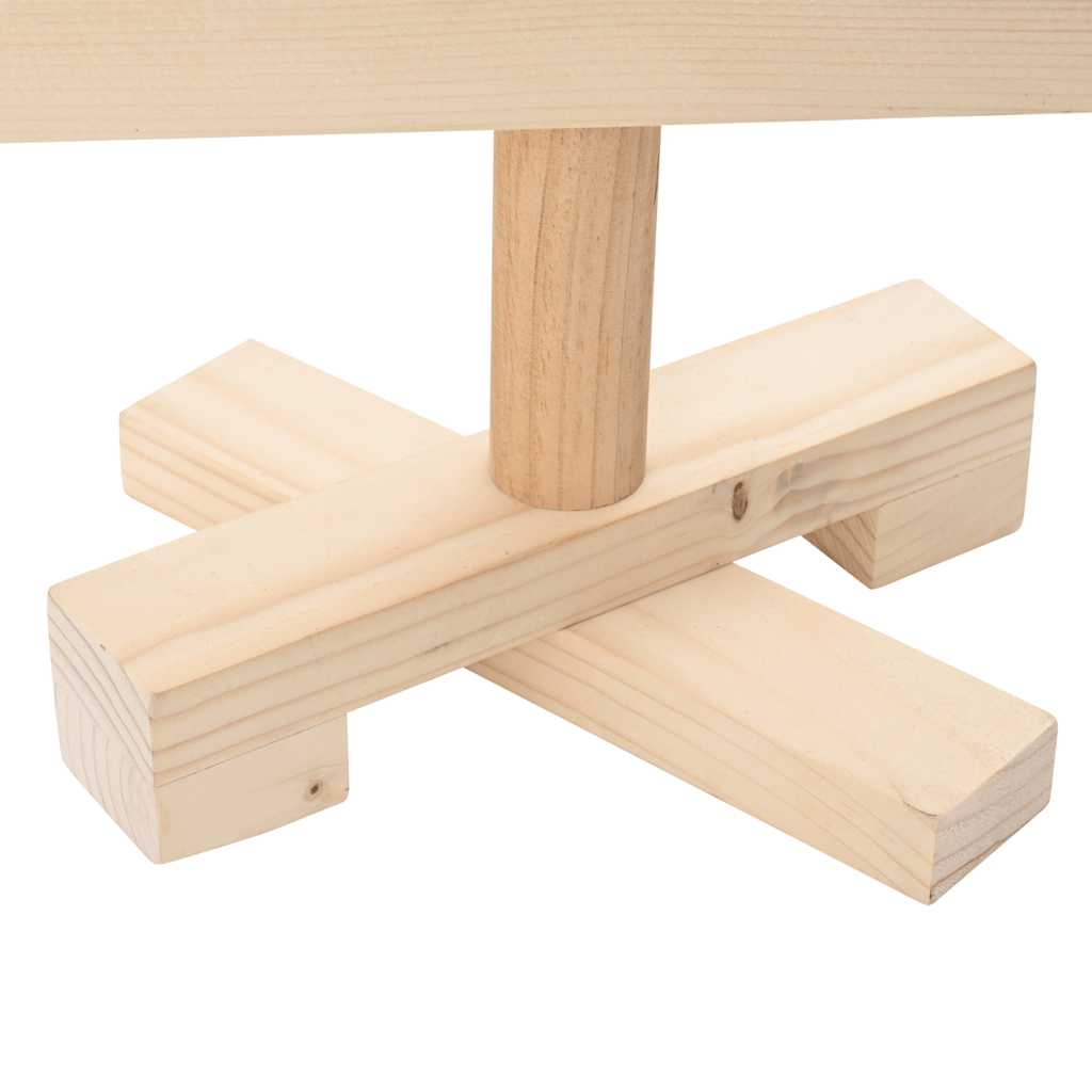 Arbre de Noël en bois pour décoration 90 cm bois massif de pin - XIOS